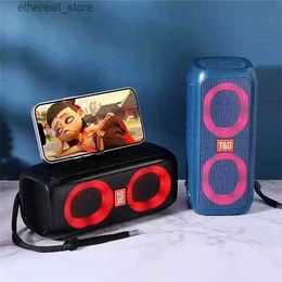 Cell Phone Speakers 30W High Power TG333 Bluetooth Speaker Wireless Portable Column For PC Computer Speakers Subwoofer Boom Box Music Centre FM TF Q231117