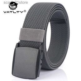 Belts VATLTY Metal Free Men's Elastic Belt Strong Engineering Plastic Quick Release Nylon Buckle Unisex Stretch Belt Outdoor GirdlesL231117