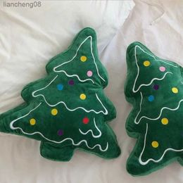 Cushion/Decorative Cute Christmas Tree Plush Toy Soft Sofa Cushion Decorative Plushies Props Home Party Decoration Christmas Gift