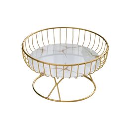 Decorative Objects Figurines Metal Iron Wire Fruit Basket Fruit Tray Cakes Holder Sturdy for Home Cabinet Vegetables Breads Stand metal frame Living room 231117