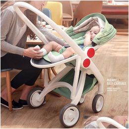 Strollers# Baby Strollers Can Sit And Lie Stroller Folding Winter Summer Portable Drop Delivery Kids Maternity Dh1wm