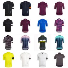 RAPHA team Men's Short Sleeves Cycling jersey Road Racing Shirts Bicycle Tops Summer Breathable Outdoor Sports Maillot S210052345