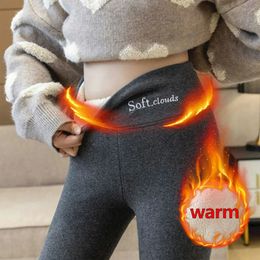 Womens Pants Capris Winter Fleece Leggings Women Insulated Tights Warm Thicken High Waist Slimming Thermal Casual Woman Clothing 231116
