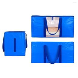 Storage Bags Useful Bag PET Pouch Double Zippers Closure Moving Day Clothes Quilt Toy Plush Doll Organiser Storing