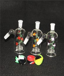 Hookahs 14mm Ash Catcher Glass Single Ashcatcher with arm tree inline perc 14 mm joints right angle glass bongs5906258