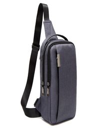 NEW Mens Chest Bag Small Canvas Shoulder Backpack Sling Cross Body Zipper Travel Bag Q01144324709