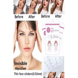 Andere Gesundheitsschönheitsartikel Instant Face Lift und Neck Chin Secret Tapes Facial Slim Anti-Falten-Aufkleber V-Shaper-Artefakt Unsichtbares St. Dhrbe