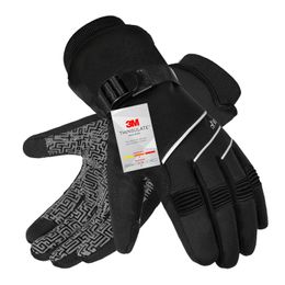 Ski Gloves Winter Ski Gloves Waterproof Thinsulate Thermal Gloves Full Finger Warm Cycling Gloves for Skiing Motorcycle Snowboard 231114