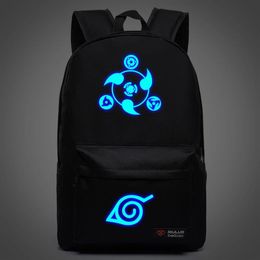 New Naruto Backpack Boy Girl Hokage Ninjia School Bags For Teenagers Sports Bag Japanese Anime Canvas Backpacks219q