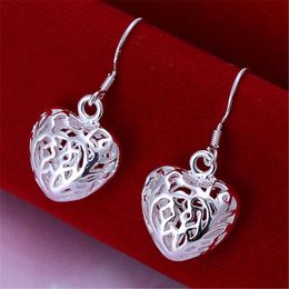 Dangle Earrings & Chandelier Arrival Fashion Silver Heart Ball For Super Women Charm Jewlery Daily Party Birthday Present LoverDangle