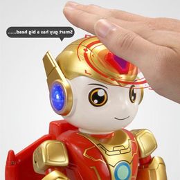 Freeshipping Smart Classic Intelligent English Learnning RC Robot With Music Dance Tell Story Speak English Remote Control Robot Toys g Tefs