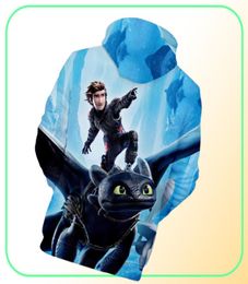 How to Train Your Dragon 3 Print 3D Hooded Baby Boys Sweatshirt Clothes Cartoon TShrit Girl Pullover Kids Coat Outwear6167904
