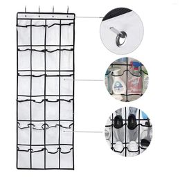 Storage Bags 24 Pockets Shoes Organizer Rack Hanging Organizers Space Saver Over The Door Behind Closet Hanger