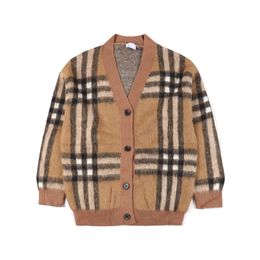 Sweaters Fall Winter High End Designer Knitwear Classic Casual Stripe Plaid Brand Soft Warm