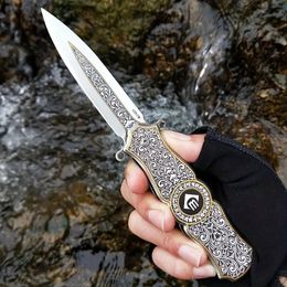 Portable Survival Knife, Small Folding Knife, High Hardness Pocket Knife For Outdoor Camping Emergency
