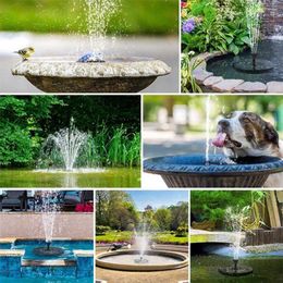 Garden Decorations Water Fountain Energy-saving No Battery Mini Outdoor Pool Waterfall Solar Pump For Aquarium