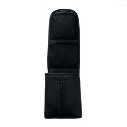 Car Organiser Seat Side Auto Storage Hanging- Bag Phones Drink Stuff Holder With Mesh Pocket For Leather