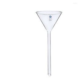 All Sizes 50mm To 150mm Lab Long Stem Triangle Glass Funnel Laboratory Chemistry Educational Stationery