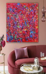 Abstract Graffiti Wall Decor Modern Canvas Printed Red Blue Line Oil Painting Art Pictures For Living Room Posters Unframed2509884