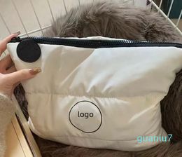 Womens Designer MakeUp Bag Luxury Cosmetic Bag Down Cotton Zipper