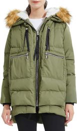 Winter Jacket New Big Yards Down Cotton Coat Female Loose Casual Thin In The Long Section Of The Cotton Coat 3TTR1P40F