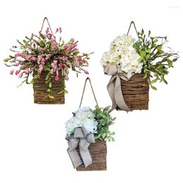 Decorative Flowers Hydrangea Hanging Lifelike Botanic Decoration For Outdoor And Indoor Luxary Vibrant Decor Any Space