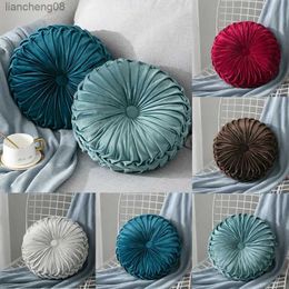 Cushion/Decorative Nordic round sitting waist living room sofa bed and breakfast fold wheel cushion