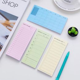 Sheets/Notebook Colorful No-Sticky Notes Planner Pad Weekly Student Office Stationery To Do List Adhesive Memo