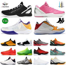 Zooms Mamba Protro 6 Basketball Shoes Mens Trainers Bruce Lee What If Lakers Tucker Big Stage Chaos Rings Eybl Metallic Gold Grinch Forever Men Sneakers Sports