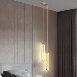 Ceiling Lights Bedroom Bedside Chandelier Nordic Post-modern Simple Master Creative Personality Living Room Background Wall Small Chand