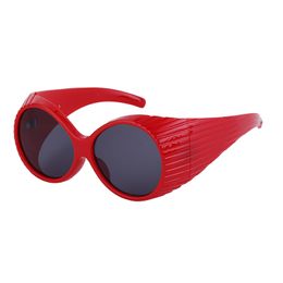 Special Goggles Round Sunglasses Novelty Stripes Pure Colors Sun Glasses Fashion Women Eyewear