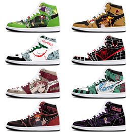 DIY classics customized shoes sports basketball shoes 1s men women antiskid anime fashion cool customized figure sneakers 36-48 358196