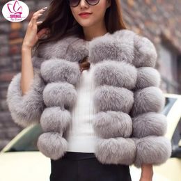 Women's Fur Faux Fur S-4XL Mink Coats Women Lady Winter Top Trend Pink FAUX Fur Coat Elegant Thick Warm Outerwear Fake Fur Jacket Chaquetas Mujer 231117