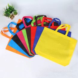 Fashion Reusable Grocery Bags Non-Woven Fabric Shopping Totes with Handle Favor Gift Tote Bag