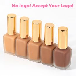 NO Logo 2023 OEM Wholesale Matte Liquid Foundation Waterproof Natural Long Lasting Full Coverage Foundation Oil Control Accept Your Logo Customised Private Label