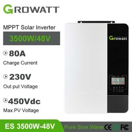 Growatt 3500W 48V 230VAC Off Grid Solar Inverter Built-in MPPT 80A Solar Charge can Even Battery and Parallel with Max PV 450Vdc