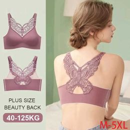 Bras Bras For Women Underwear 4XL 5XL Push up Brassiere Latex Seamless Bra Wire Free BH Lingere Beautiful Back Bralette Active Bra P230417