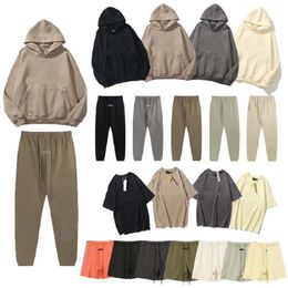 Hoodie Designer Sweatshirt Erkek Kapşonlu Pantolon Sweatpants Kadın Tişörtlü Mektup Baskılı Tasarım Uzun Kollu Yuvarlak Kazak Beyaz Gri Pamuk Sokak Giysileri