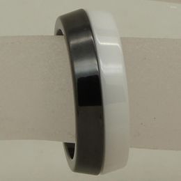 Cluster Rings Fashion & Uniqueone Pc White Ring One Black Combined Hi-tech Scratch Proof Ceramic