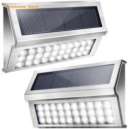 Outdoor Wall Lamps LX9C Environmentally Friendly Solar Deck Light 1.2V 8pcs Led Fence Intelligent