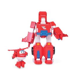 Freeshipping Super Wings Large Space Adventure Engineering Vehicle Toy Set With Mini Robot Movable Puppet Toy For Children Gifts Gphdi