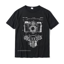 Men s T Shirts P ography Lover Gift Shirt Camera Vintage Patent Print Camisa Shirts ops Shirt Cotton Men Casual 230417