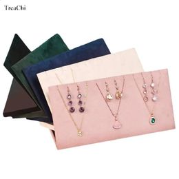 Jewellery Boxes Pink Multiple Necklaces Display Rack Beige Earrings Storage Rack Black Velvet Jewellery Display Pography Props Inset Ornaments 231116