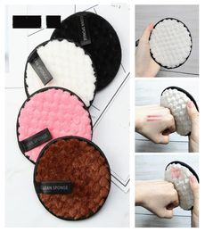 Microfiber Cloth Pads Facial Makeup Remover Puff Cotton Double layer Face Cleansing Towel Reusable Nail Art Cleaning Wipe J15466024053