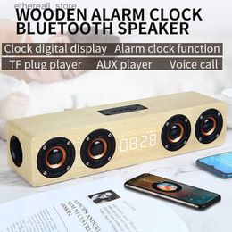 Cell Phone Speakers Bluetooth Speaker Portable Powerful Column Home Theater Clock Alarm Computer Speakers Soundbar Subwoofer Boom Box Music Center Q231117