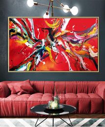 pop art red line canvas print abstract painting wall art pictures for living room modern pictures drop3051370