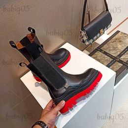 Boots Chunky Ankle Boots Woman Shoes Winter Luxury Brand Designer Chelsea Heel Female Platform Boots Lasdies Fashion T231117