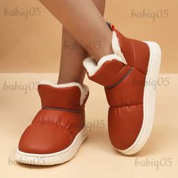 Boots Waterproof Snow Boots for Women Winter 2023 Anti-Slip Thicken Plush Ankle Boots Woman Plus Size Warm Cotton Padded Shoes Couples T231117