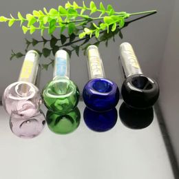 Smoking Pipe Mini Hookah glass bongs Colourful Metal Shape Short label pipe