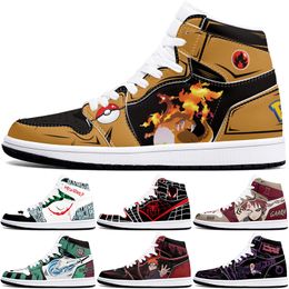 DIY classics customized shoes sports basketball shoes 1s men women antiskid anime cool fashion customized figure sneakers 314901